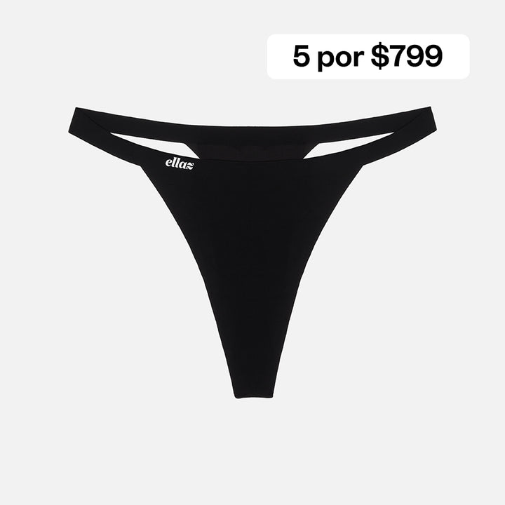 Seamless G string thong Black