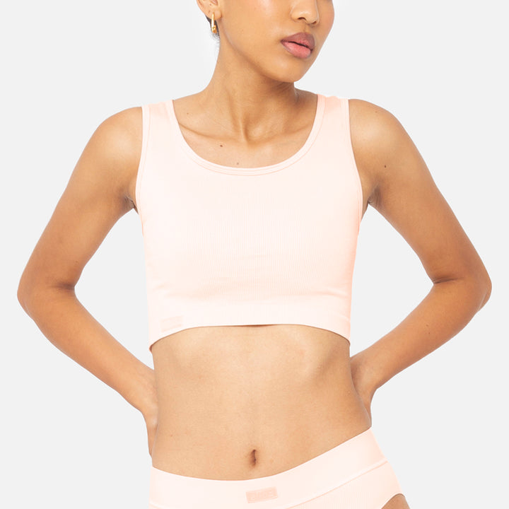 Cropped Frente Pale Pink