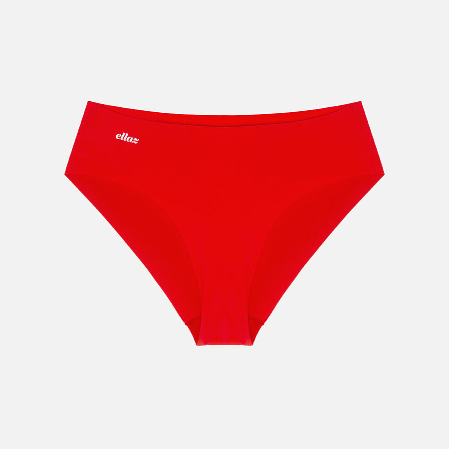 SET | Bralette cuello V + Bikini (Cherry)
