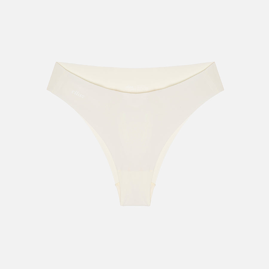 SET | Bralette cuello V + Cheeky (Latte)
