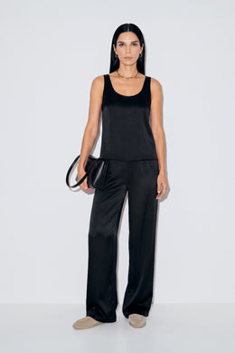Satin Straight Pants