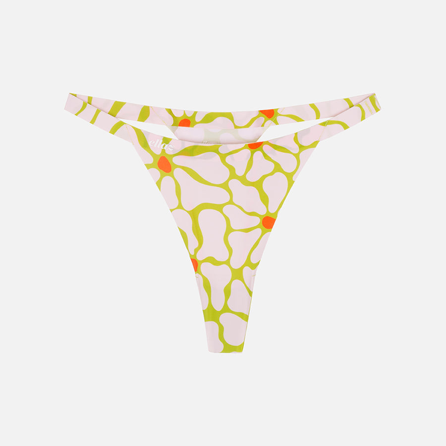 SET | Bralette cuello redondo + Tanga G String (Flower)