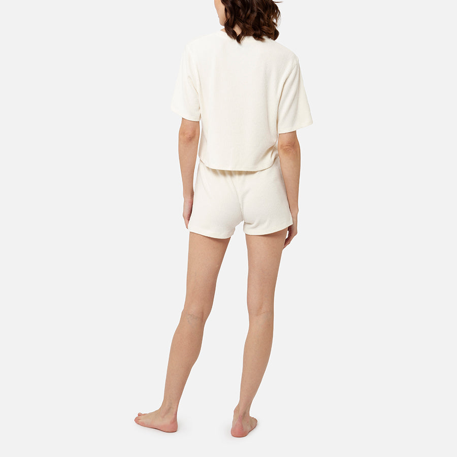 SET | T-shirt de manga corta + Short (Cream)