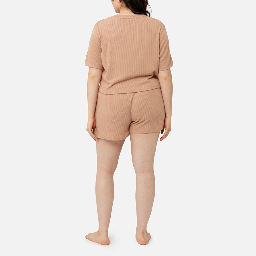 SET | T-shirt de manga corta + Short (Praline)
