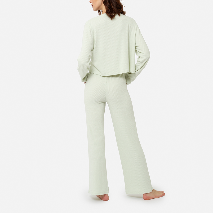 SET | T-shirt de manga larga Soft Touch + Pantalón (Mint)