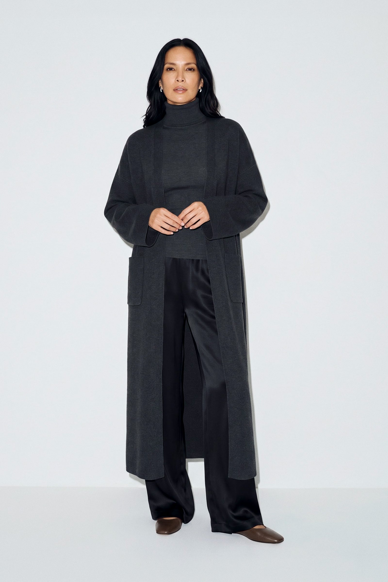 Plush Knit Long Cardigan