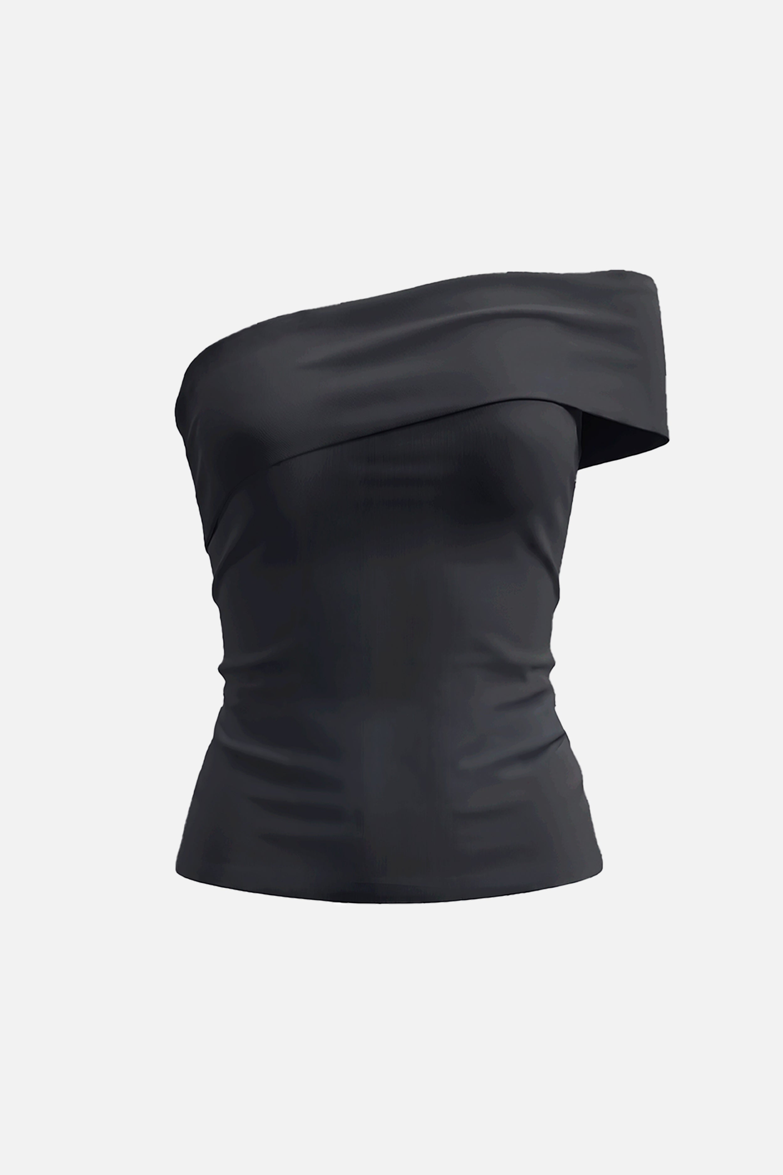 Contour Assymetrical Shoulder Top