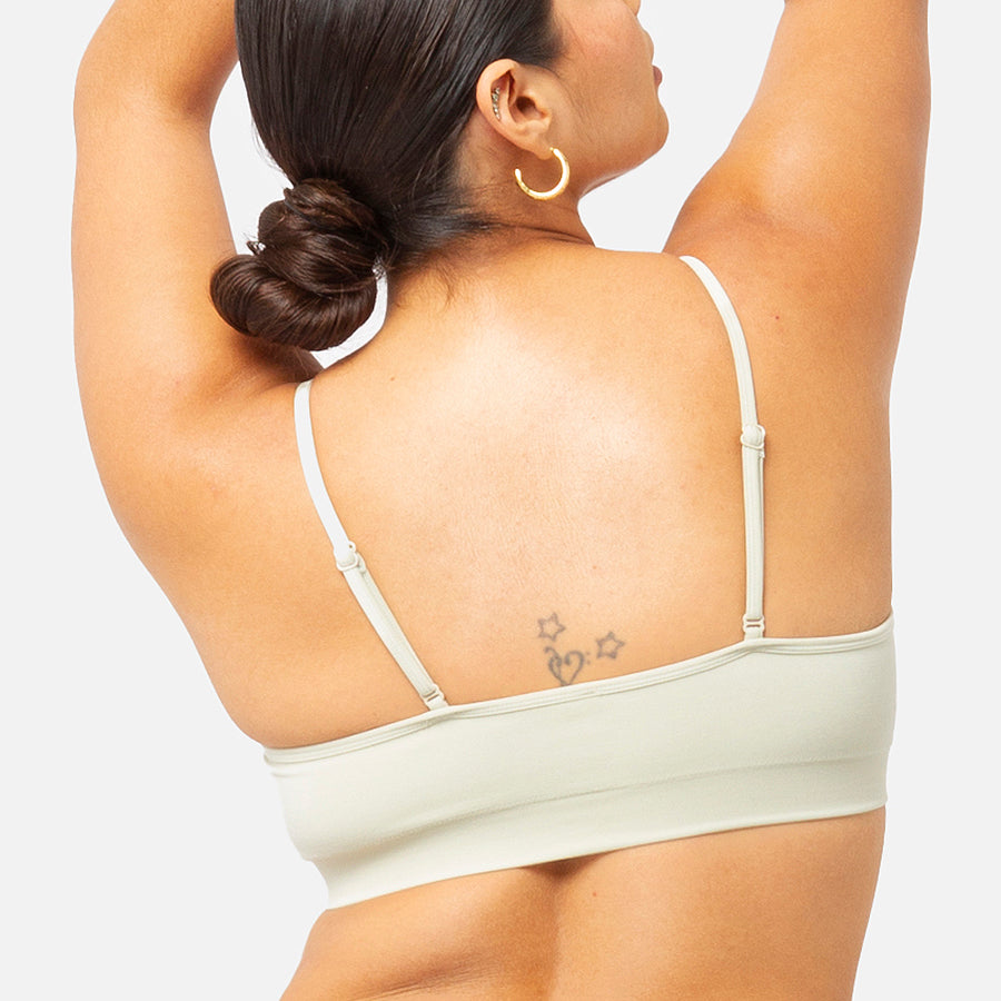 basic bralette prenda color Bone