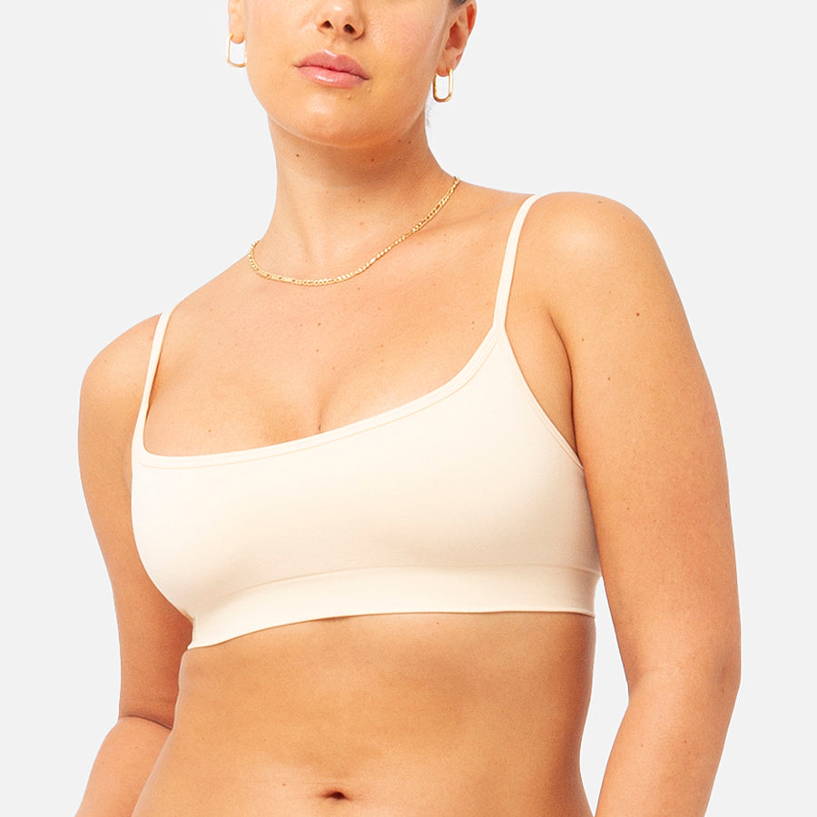 Prenda bralette basic en color Clay