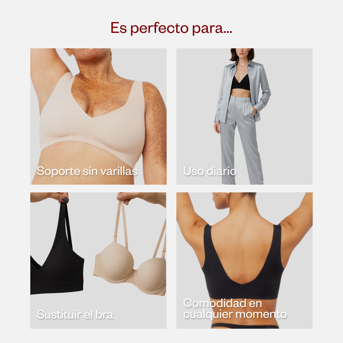 Bralette cuello V Seamless