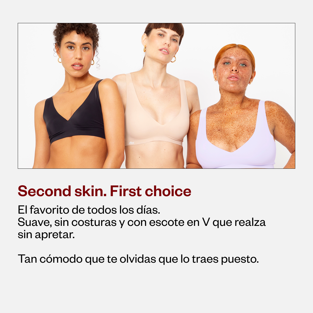 Bralette cuello V Seamless