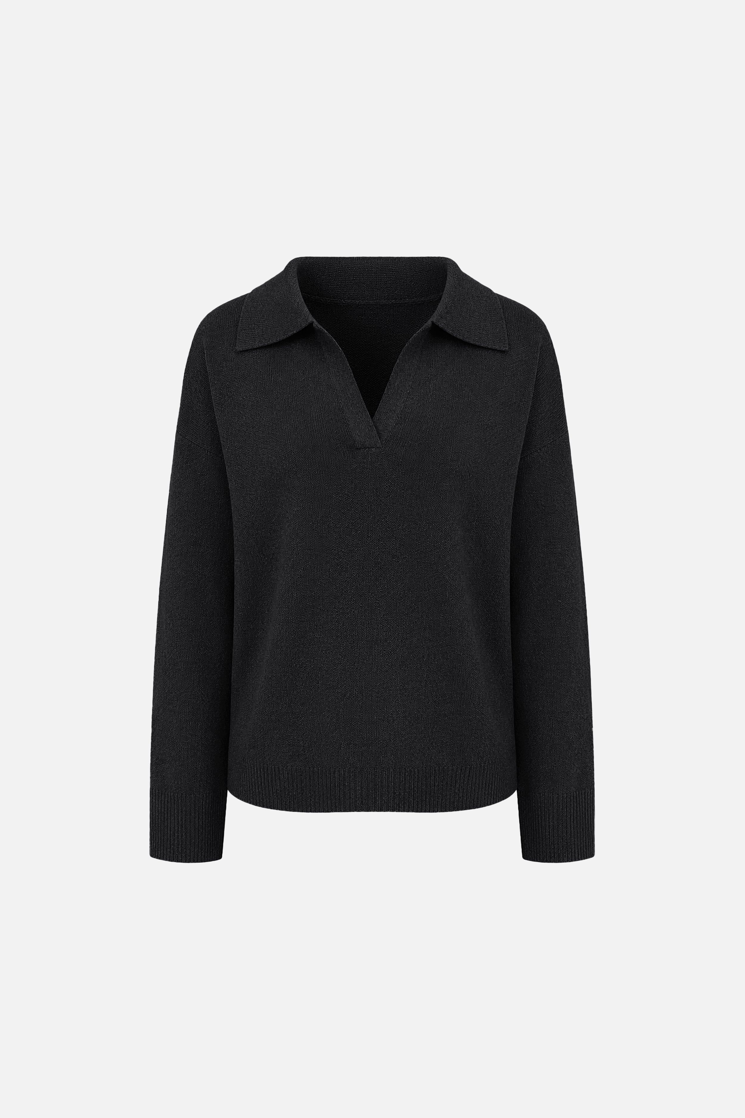 Plush Knit Collared Sweater