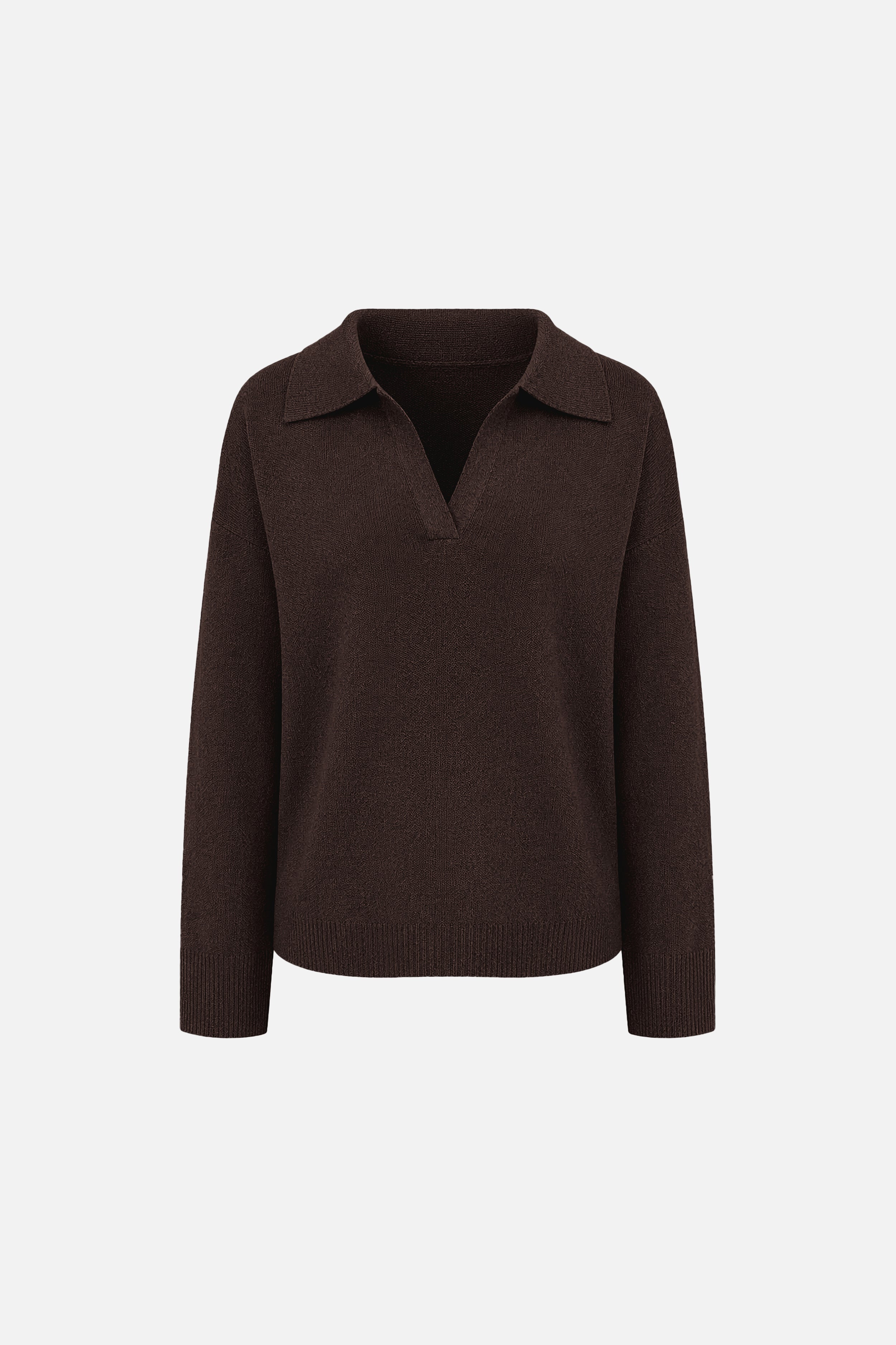 Plush Knit Collared Sweater