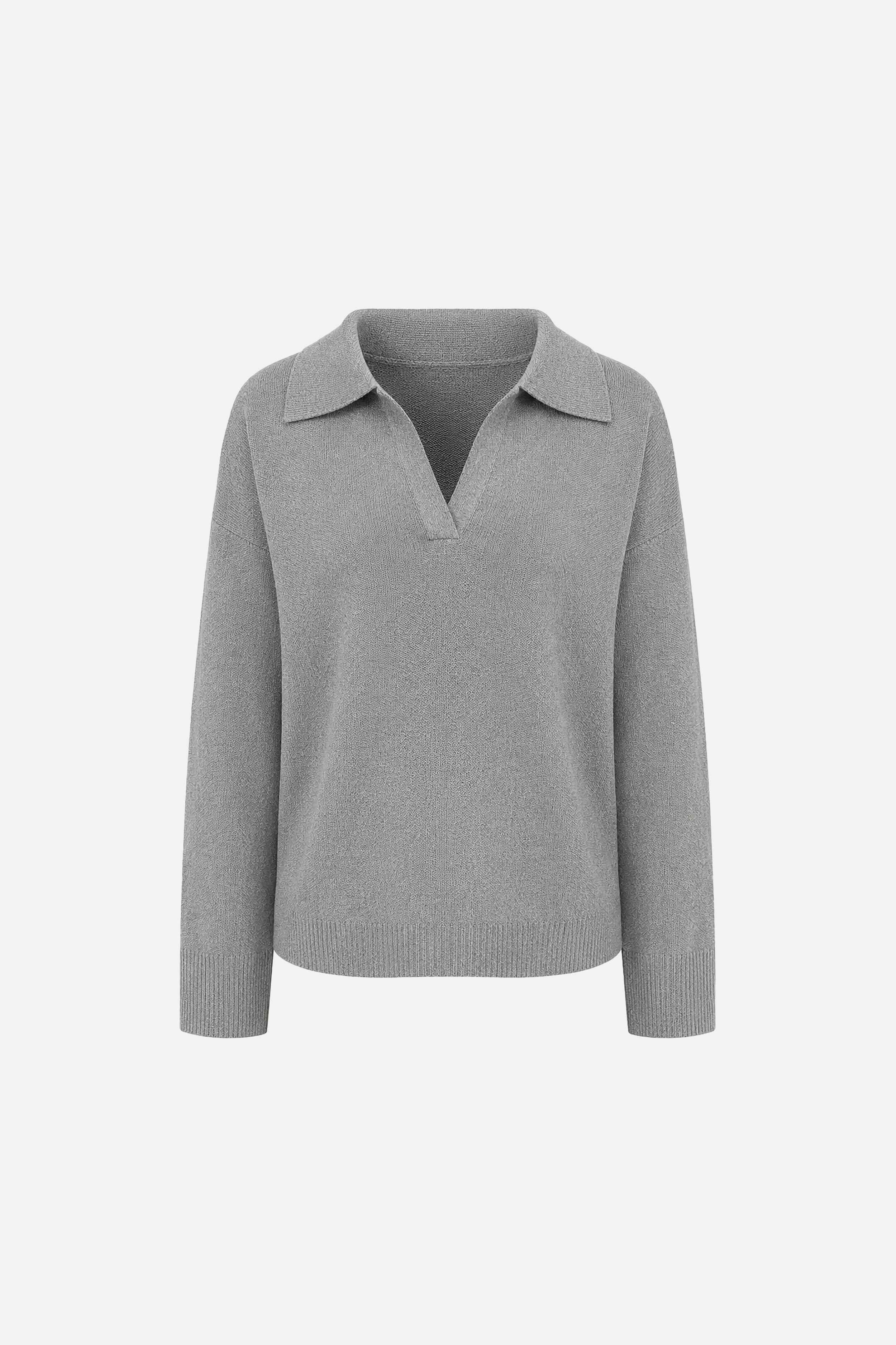 Plush Knit Collared Sweater