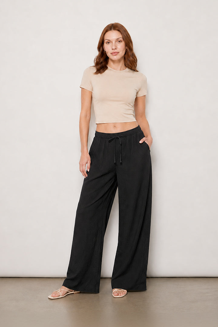 T-shirt crop de algodón