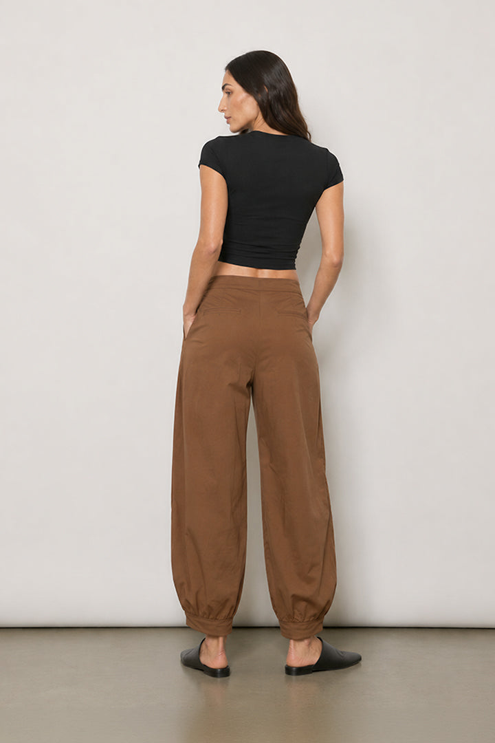 T-shirt crop de algodón