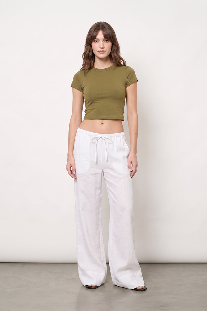 T-shirt crop de algodón