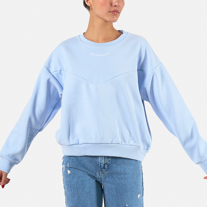 Maternity Crew Neck baby blue