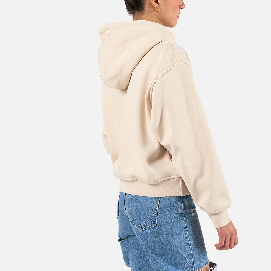 Fuzzy Hoodie Beige