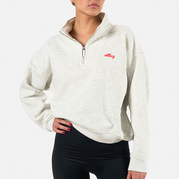 Ellaz 1/4 Zip Crew Neck gray