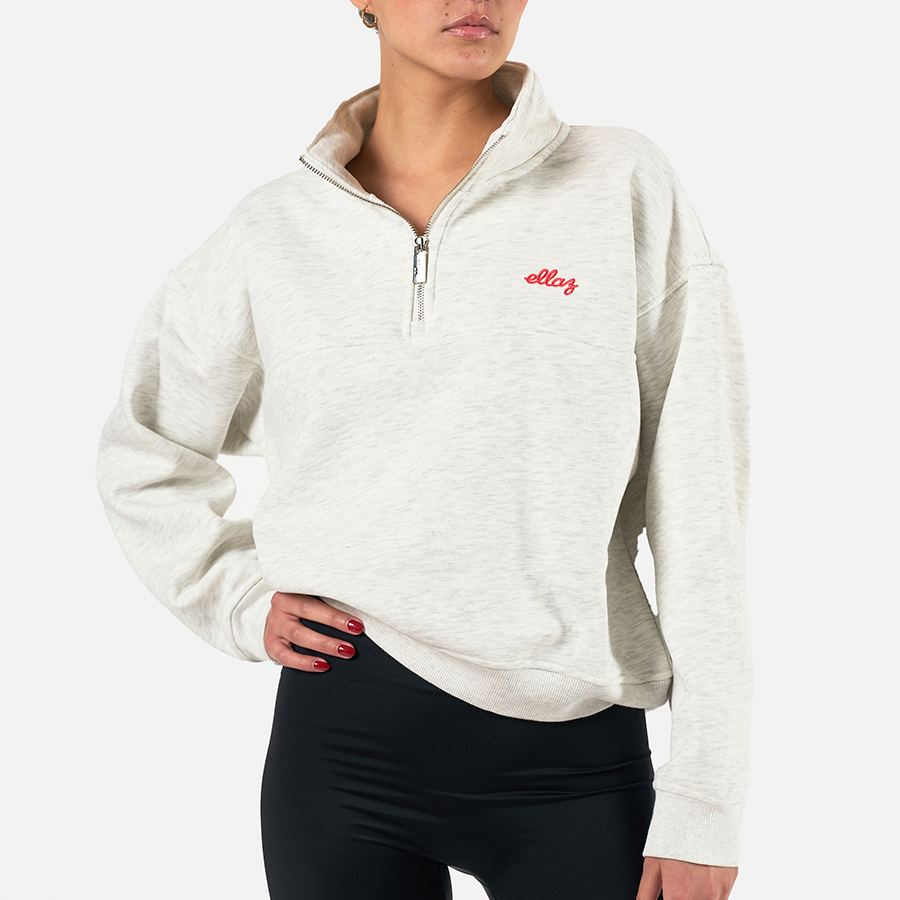 Ellaz 1/4 Zip Crew Neck gray