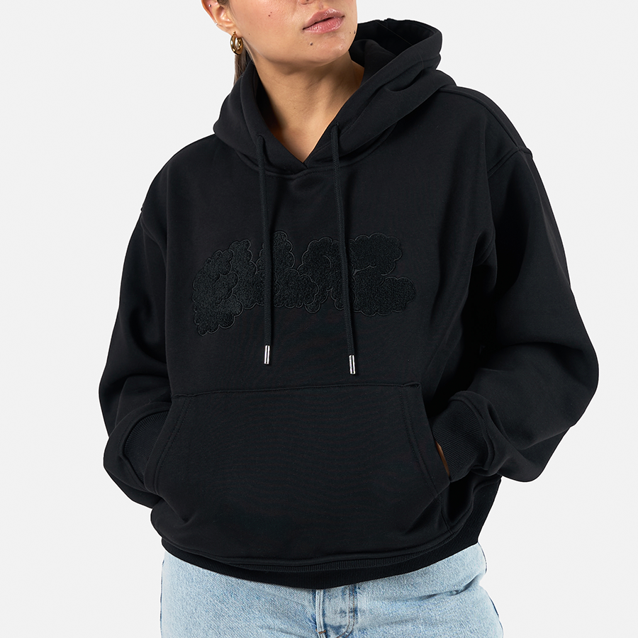 Fuzzy Hoodie Black