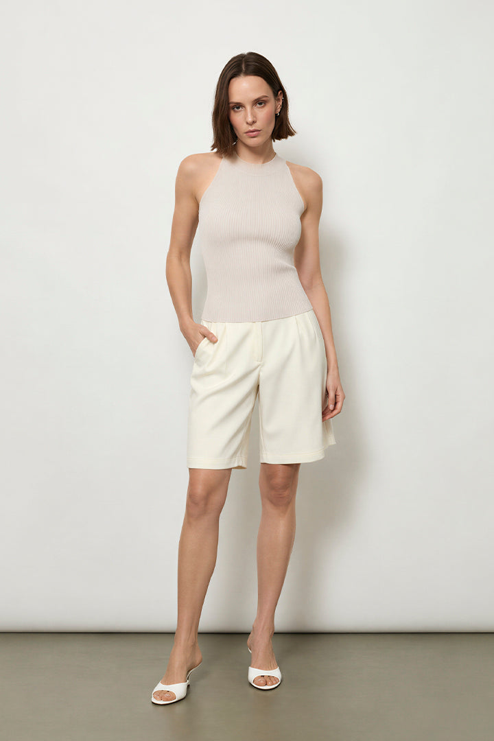 Sculpt Knit High Neck Top