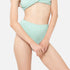 High Waist Bikini Brief Frente Turquoise