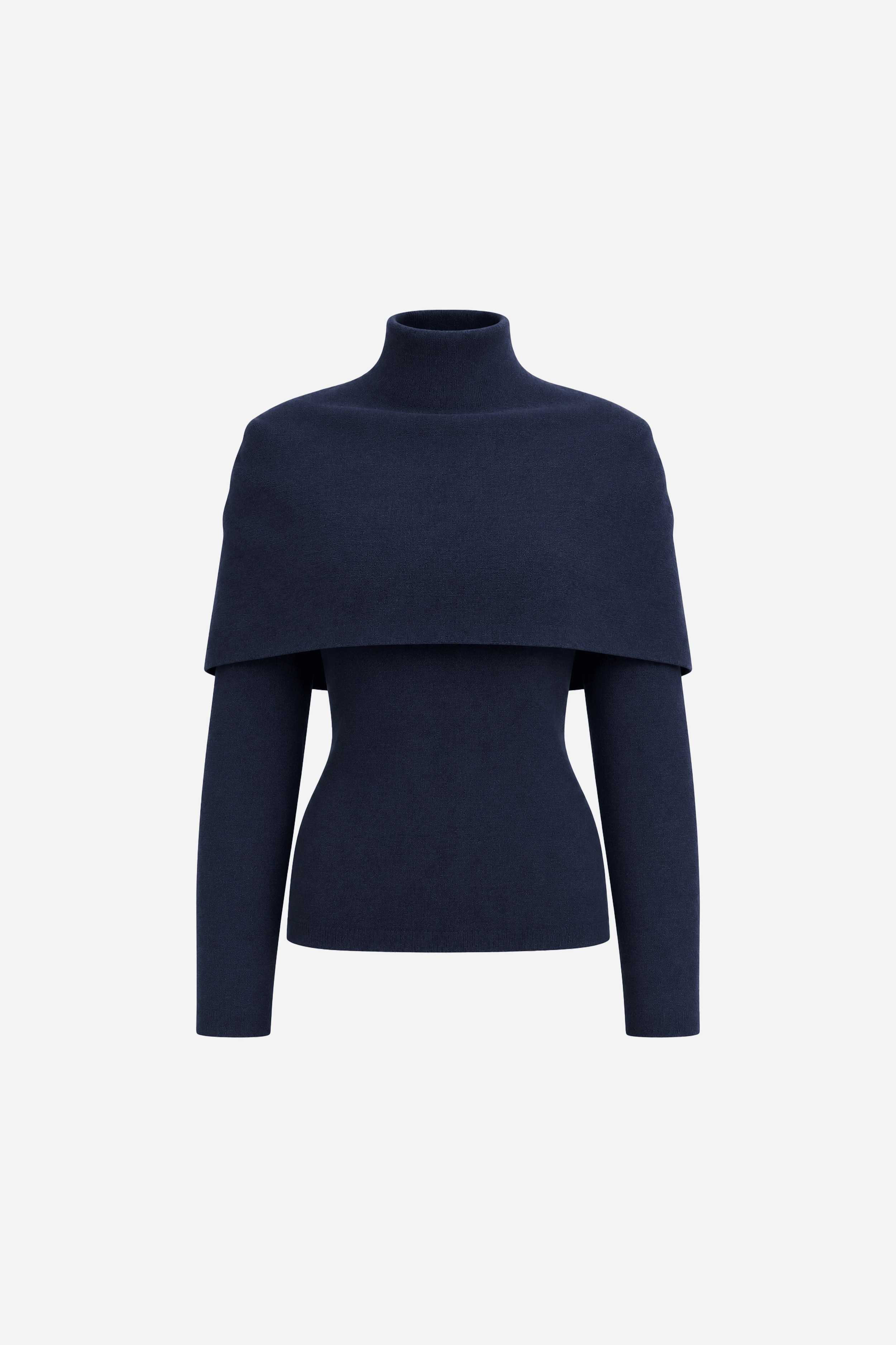 Plush Knit Long Sleeve Poncho Top