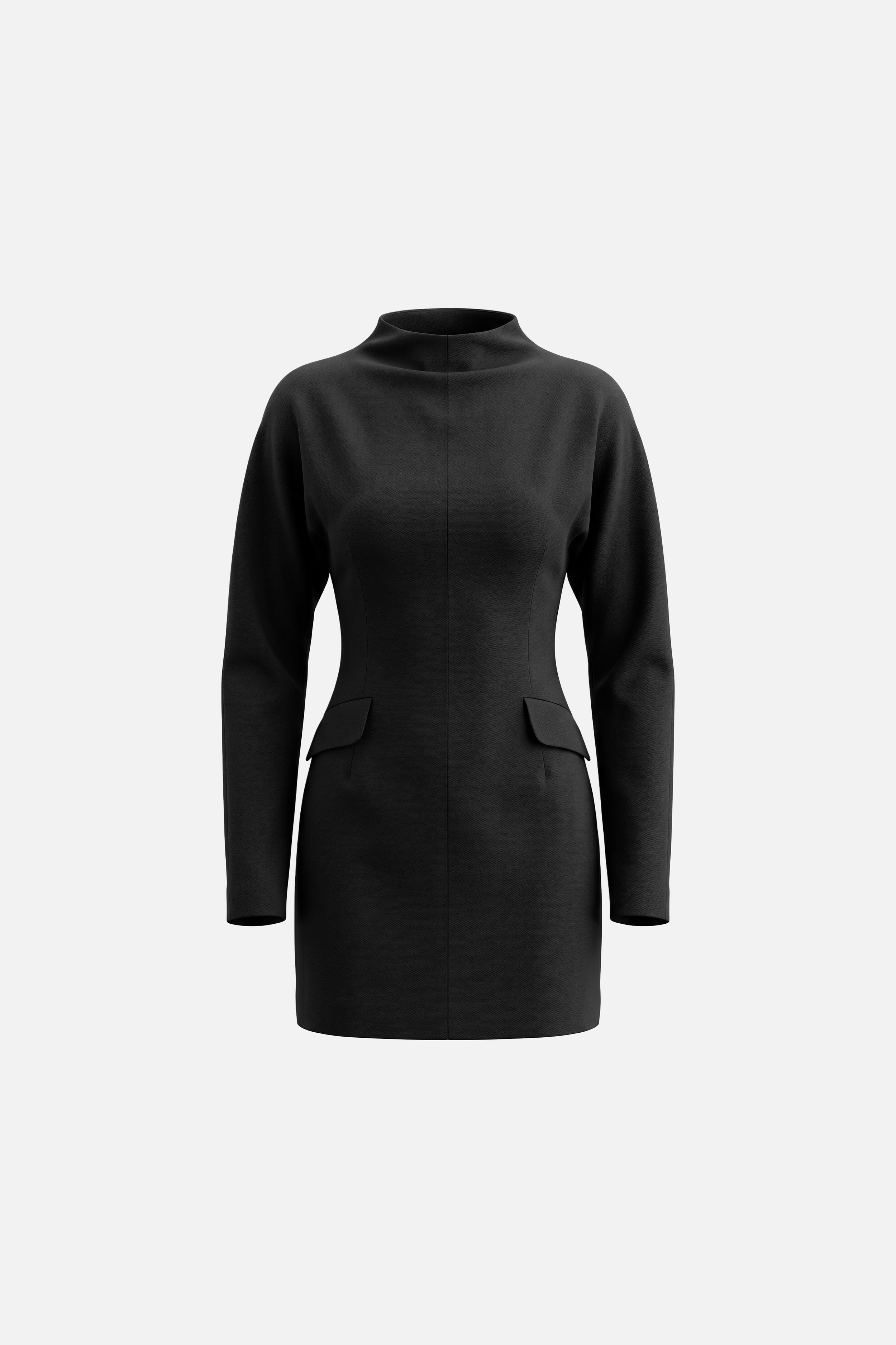 Tailored Long Sleeve Mini Dress