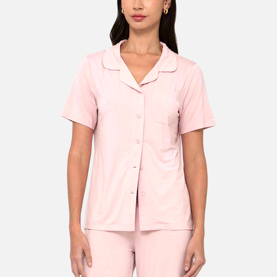 Blusa de Botones Pijama Modal
