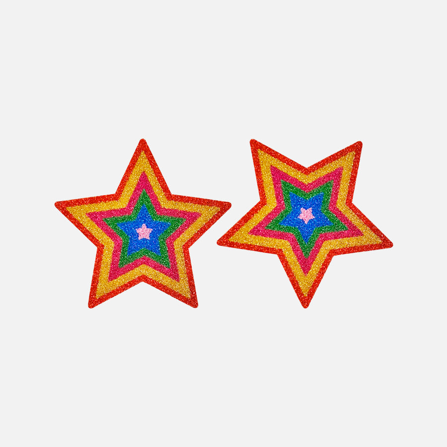5 Pairs Multicolor Stars