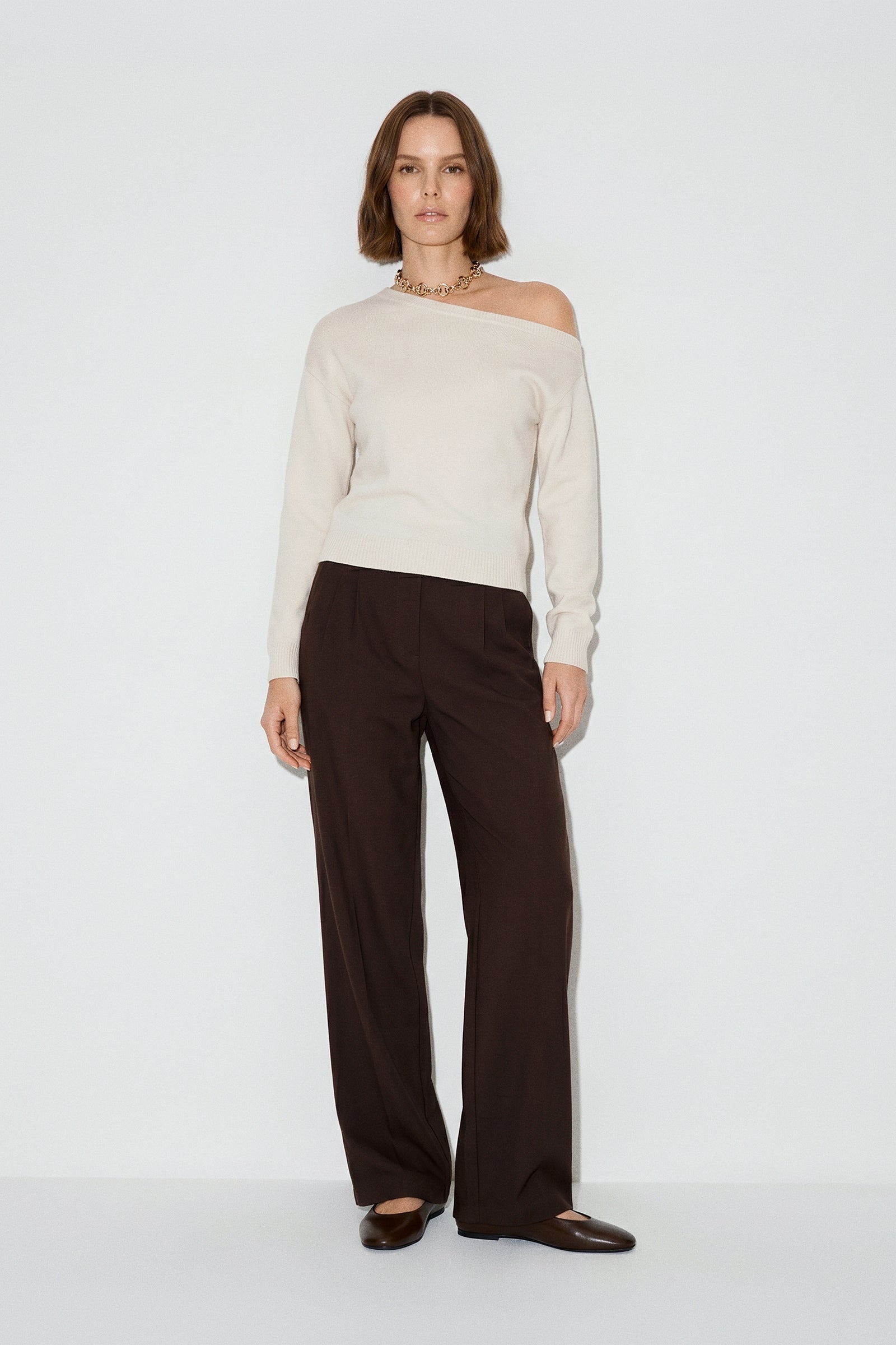 Plush Knit Off Shoulder Sweater
