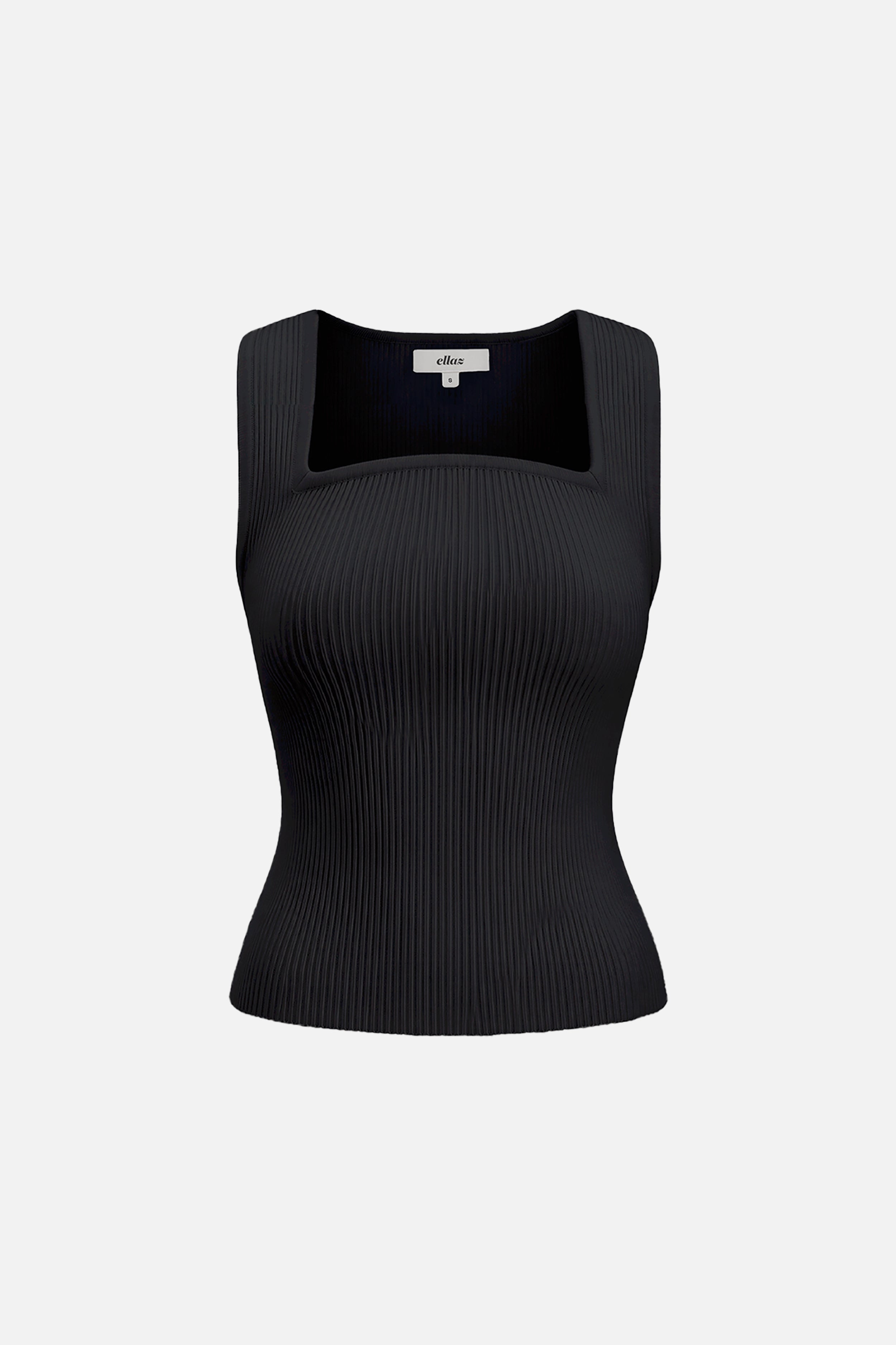 Sculpt Knit Princess Neckline Top