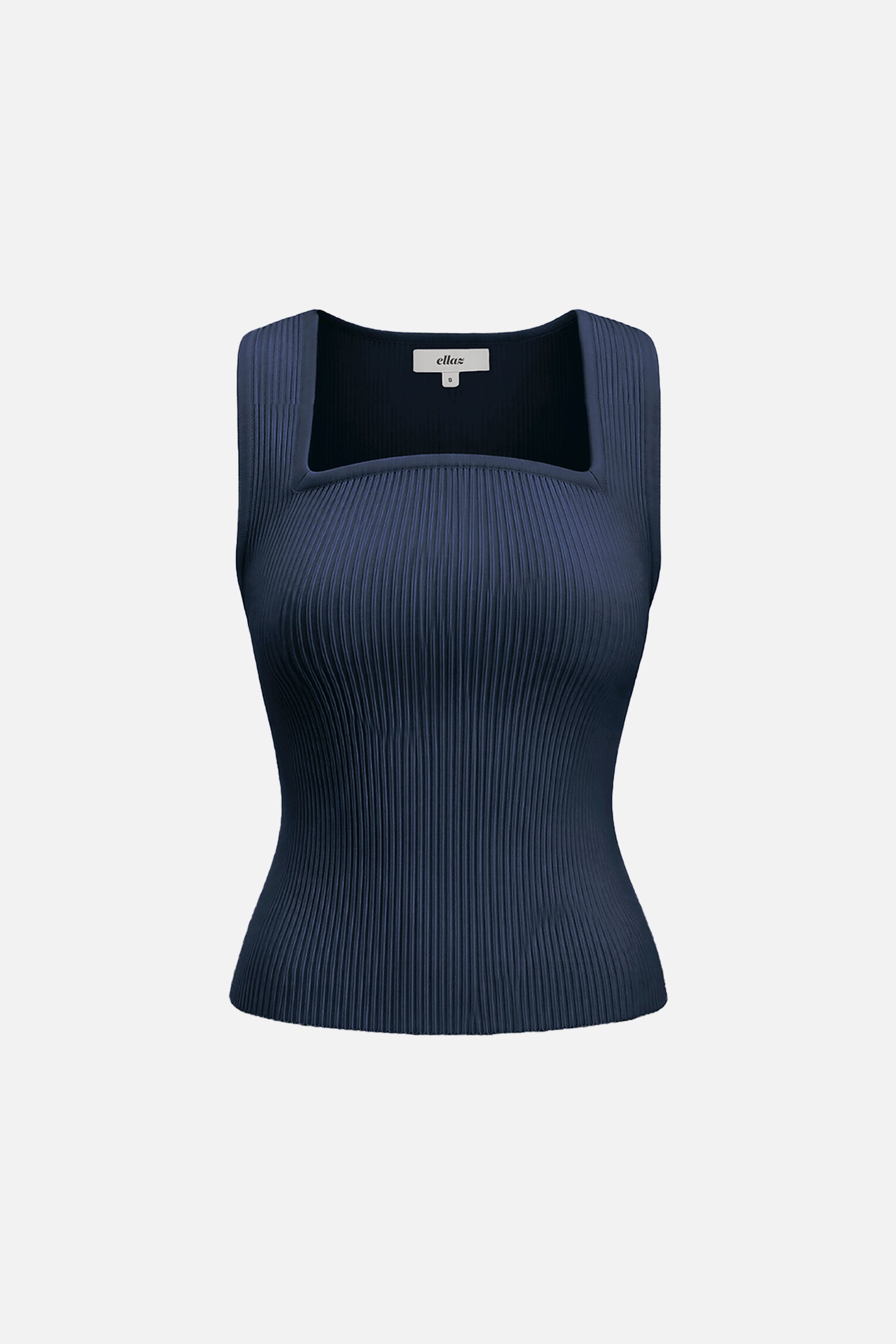 Sculpt Knit Princess Neckline Top