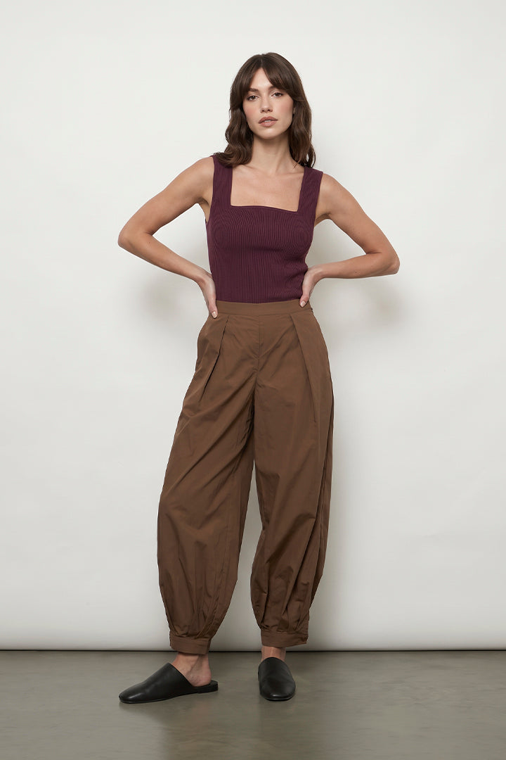 Sculpt Knit Princess Neckline Top