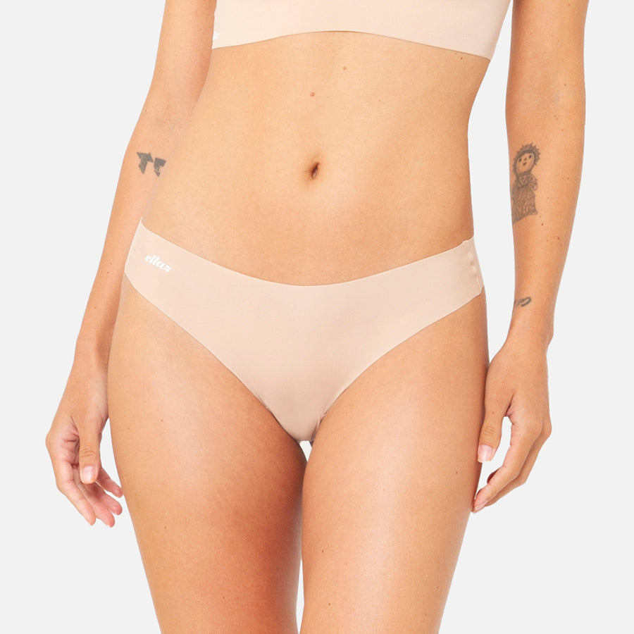 Seamless regular thong Nude