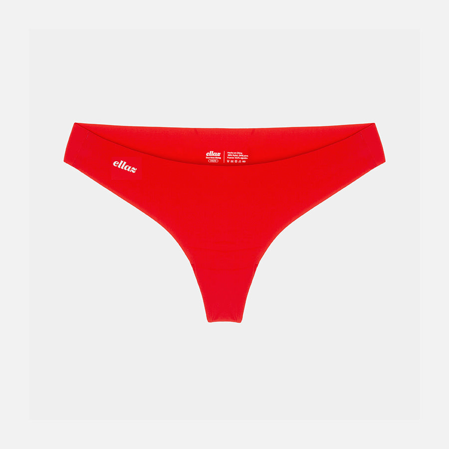 Seamless regular thong Cherry