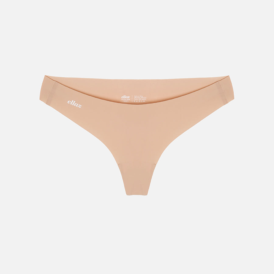 Bralette cuello redondo + Tanga (Nude)