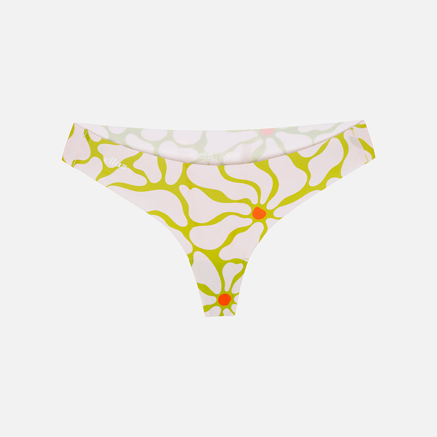 Seamless regular thong Flower