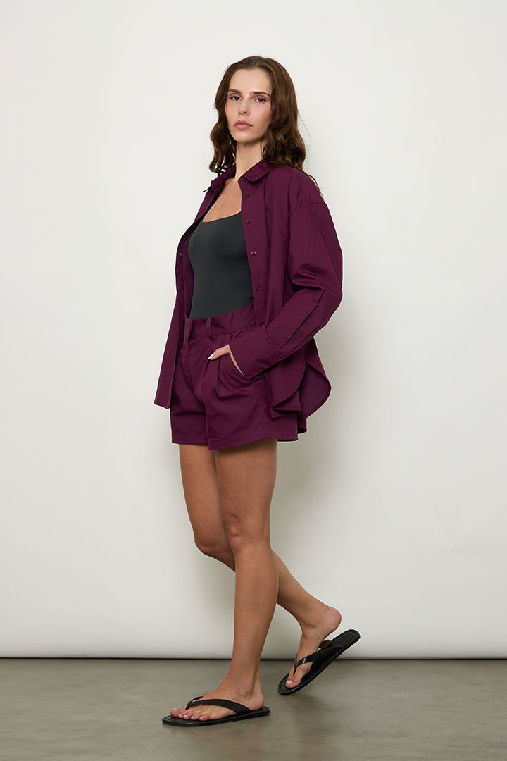 Shorts de Vestir Cotton Poplin