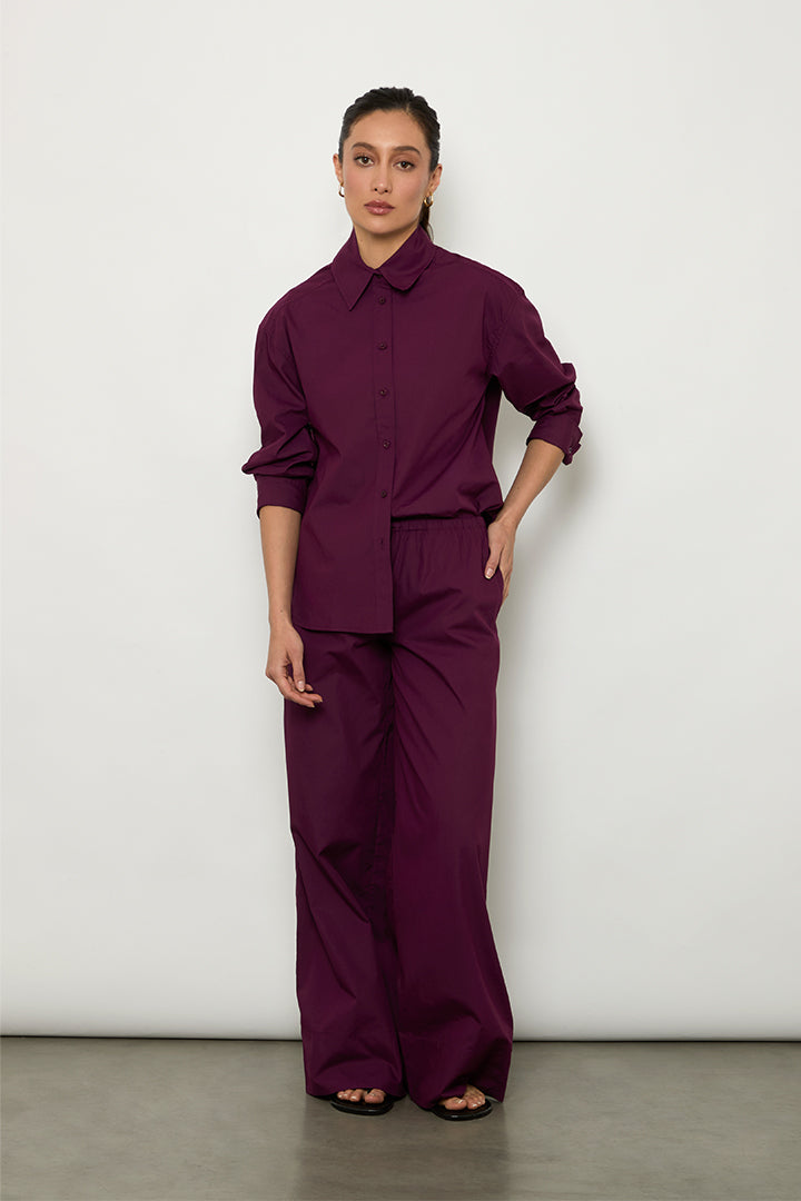 Pantalón con Cordones Cotton Poplin
