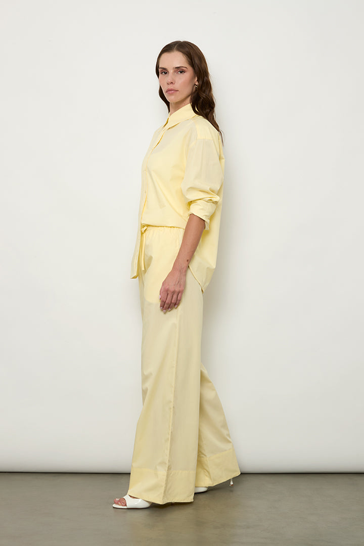 Pantalón con Cordones Cotton Poplin