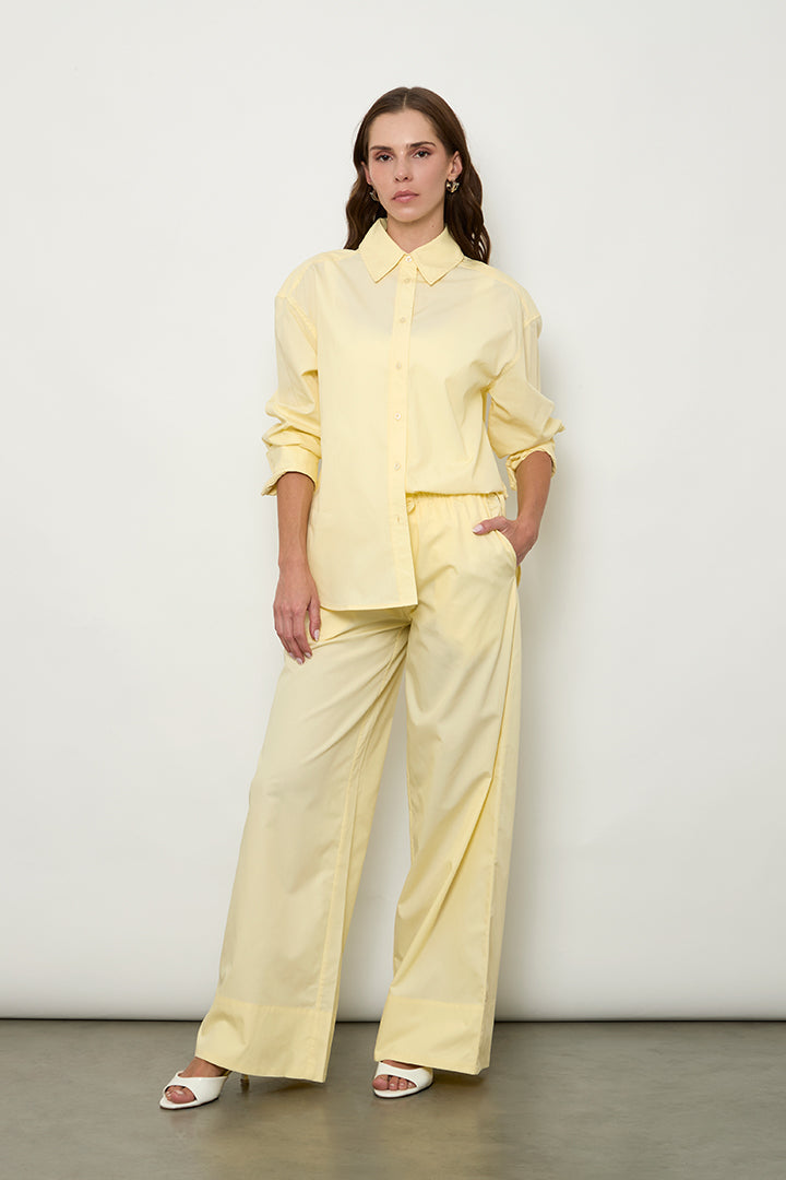 Pantalón con Cordones Cotton Poplin