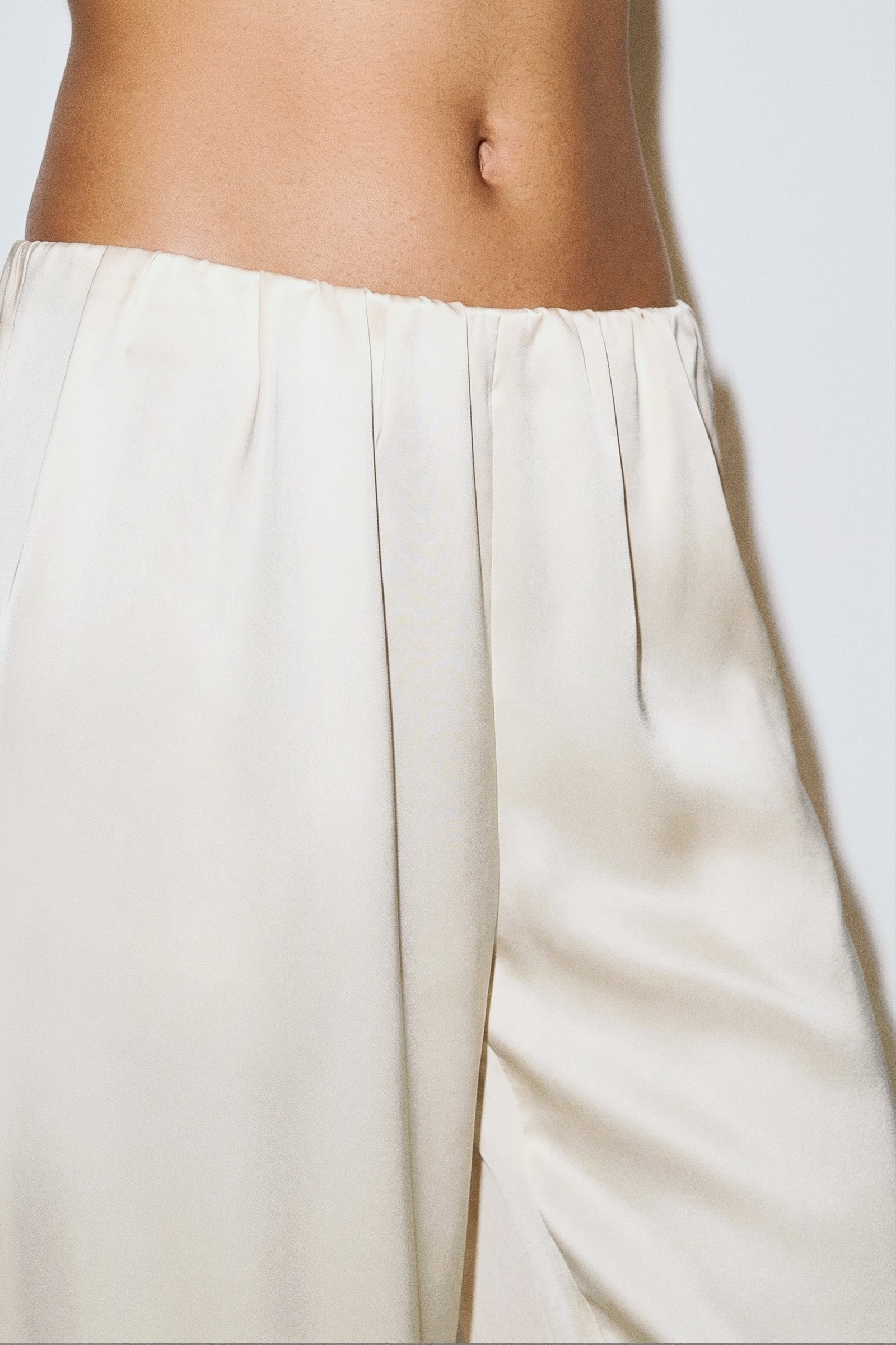 Satin Straight Pants