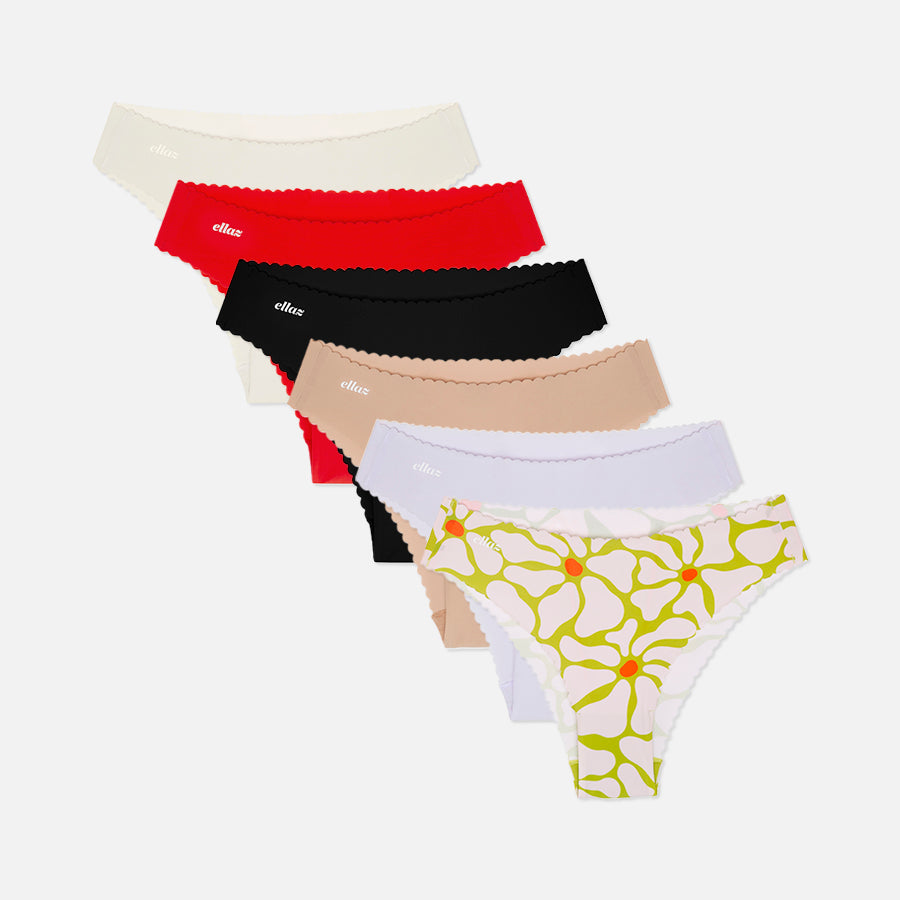 Kit Cheeky ondulado Seamless - 6 Piezas