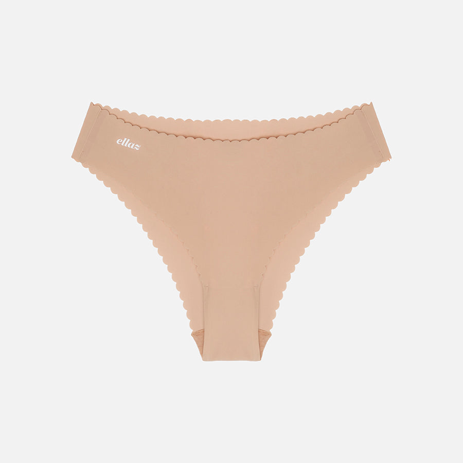 Scalopped seamless cheeky Nude