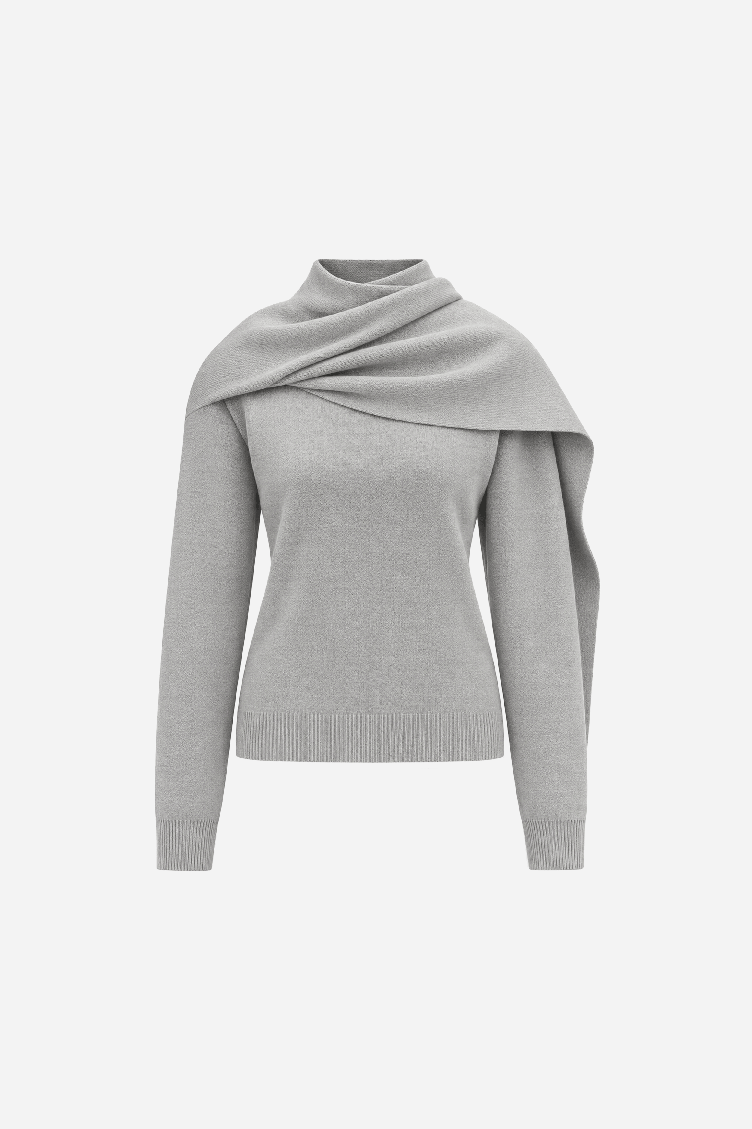Plush Knit Scarf Jumper