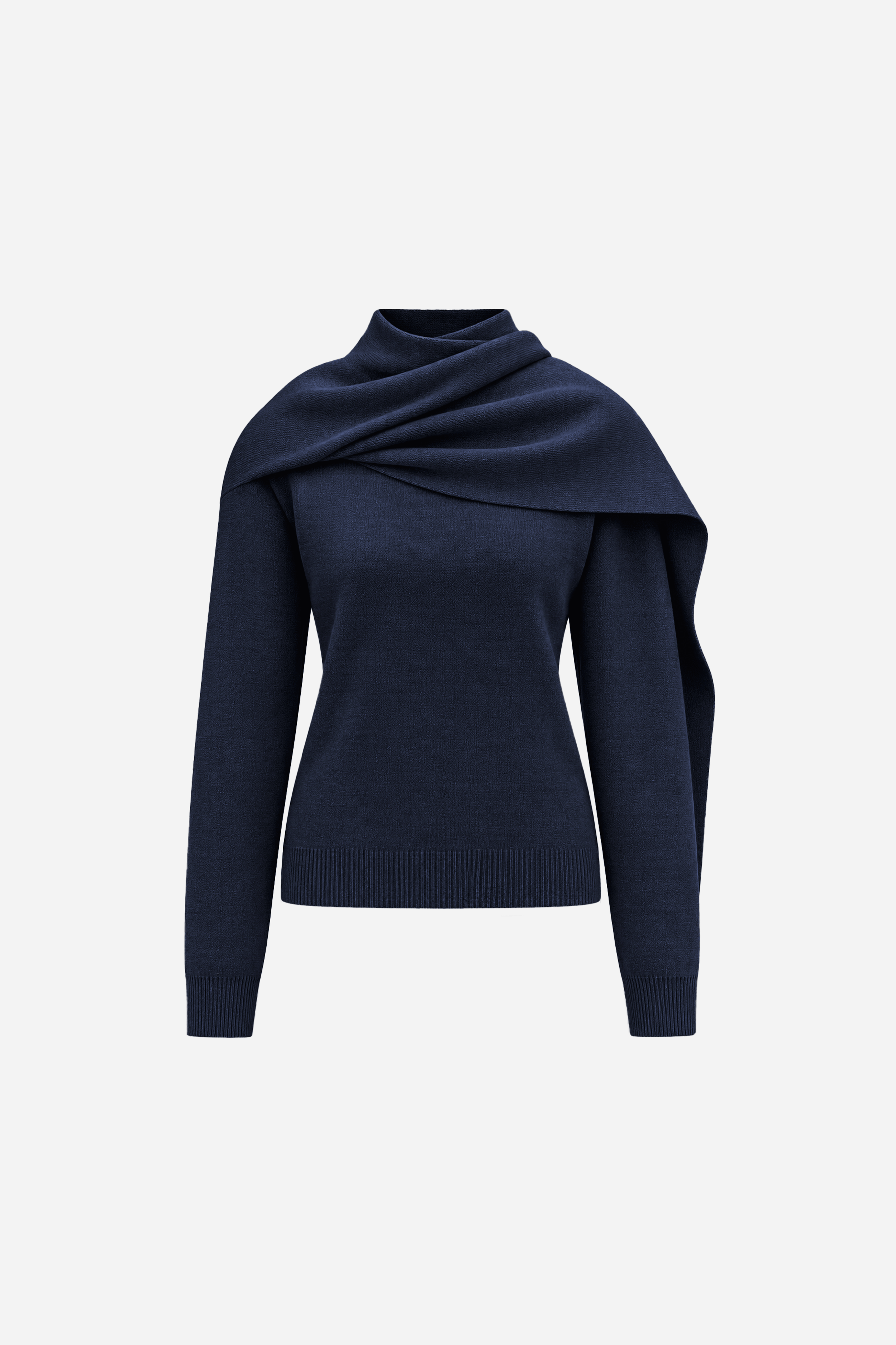 Plush Knit Scarf Jumper