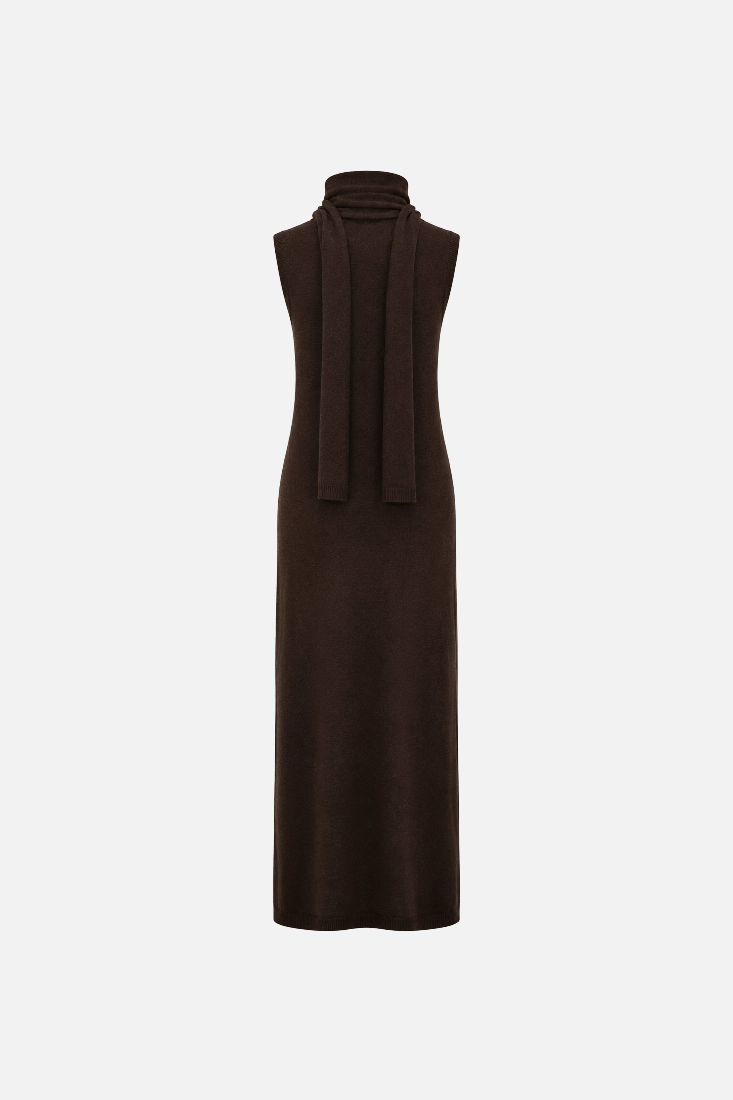 Soft Knit Scarf Maxi Dress